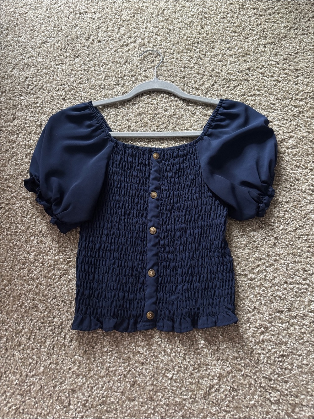 No Boundaries Blue Crop Top Size M